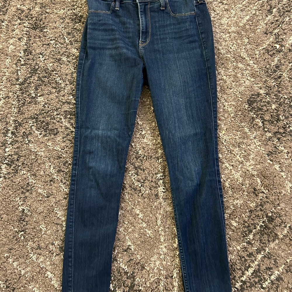 Hollister Dark Blue Curvy High-Rise Jean Legging